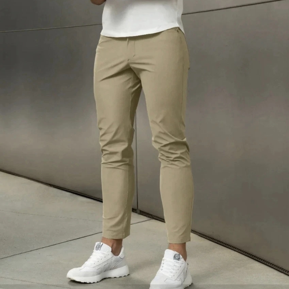 NWT AHA Selected Men's Kinetic All Day 6-Pocket Pant, Large, Iron Blue